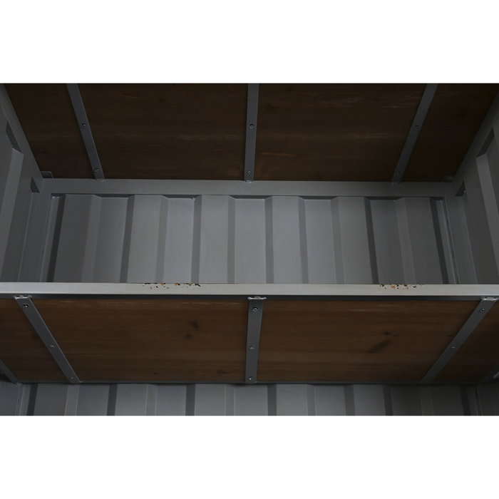 DKD Home Decor Estantería Container Gris Metal y MDF DKD Home Decor Estantería Container Gris Metal y MDF