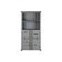 DKD Home Decor Estantería Container Gris Metal y MDF