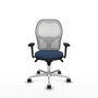 PIQUERAS Y CRESPO Silla de oficina Jorquera Azul marino y Blanco