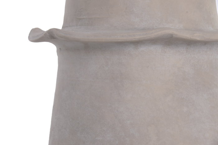 DKD Home Decor Jarrón de Terracota Desgastado Artesanal Beige 25x25x46 cm