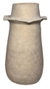 DKD Home Decor Jarrón de Terracota Desgastado Artesanal Beige 25x25x46 cm