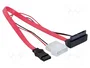 DeLOCK Cable Micro SATA 0,3 m Rojo Angulado