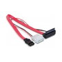 DeLOCK Cable Micro SATA 0,3 m Rojo Angulado
