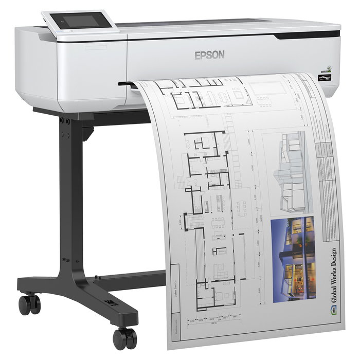 Epson SureColor SC-T3100 Impresora de Inyección de Tinta Gran Formato, Wireless, PrecisionCore, 2400 x 1200 DPI, Color, hasta A1, con Soporte