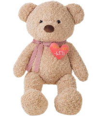 Oso de Peluche Old Corazón 115 cm