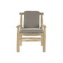 DKD Home Decor Sillón Teca Poliéster 65x80x92 Gris Claro