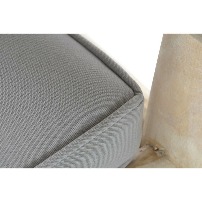DKD Home Decor Sillón Teca Poliéster 65x80x92 Gris Claro