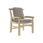 DKD Home Decor Sillón Teca Poliéster 65x80x92 Gris Claro