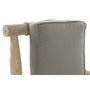 DKD Home Decor Sillón Teca Poliéster 65x80x92 Gris Claro