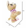 Chichi Love Peluche interactivo Baby Boo - 30 cm - Marrón y rosa