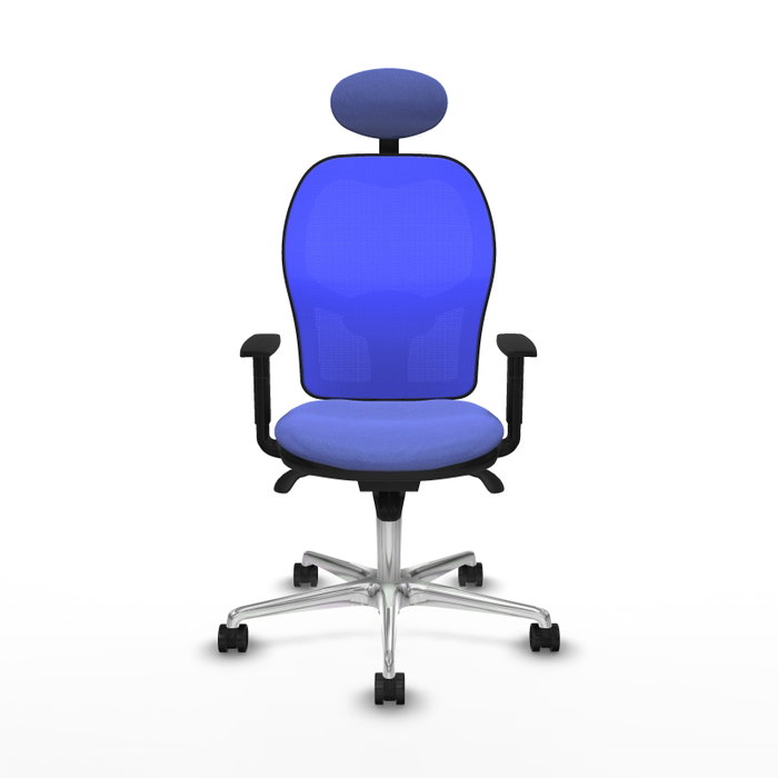 PIQUERAS Y CRESPO Silla de oficina Jorquera con mecanismo Sincro, Azul PIQUERAS Y CRESPO Silla de oficina Jorquera con mecanismo Sincro, Azul