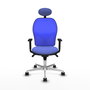 PIQUERAS Y CRESPO Silla de oficina Jorquera con mecanismo Sincro, Azul