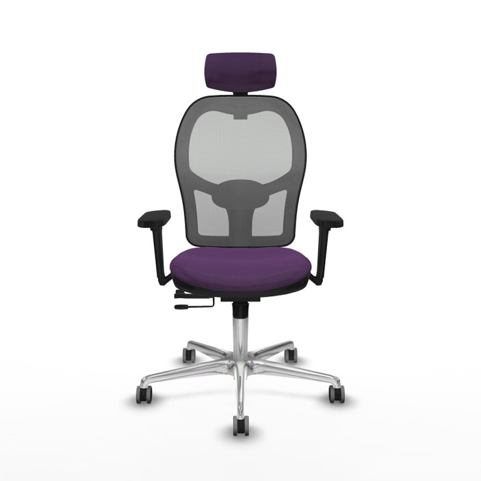 PIQUERAS Y CRESPO Silla de oficina Jorquera Sincro/Traslack Morado y Gris