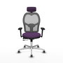 PIQUERAS Y CRESPO Silla de oficina Jorquera Sincro/Traslack Morado y Gris
