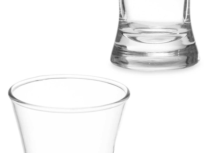 Vivalto Vaso Vidrio Cónico Transparente 320 ml 7.5 x 17 x 7.5 cm (Set de 12)
