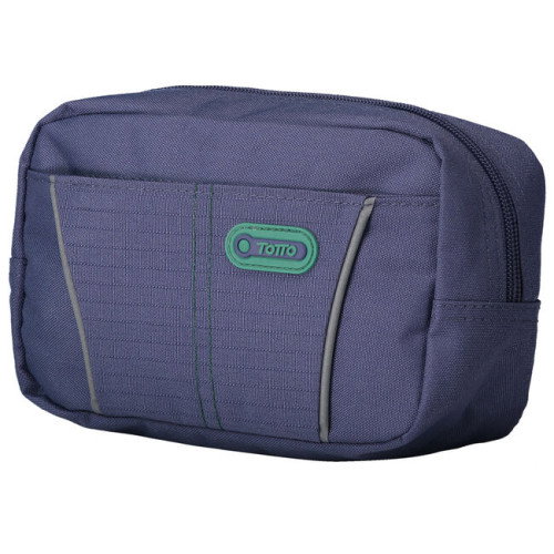 Totto Estuche Eafit Klass AC52KLA002-1910Z-Z3I Dos Bolsillos Azul/Gomas Grises Poliéster Suave 200mm