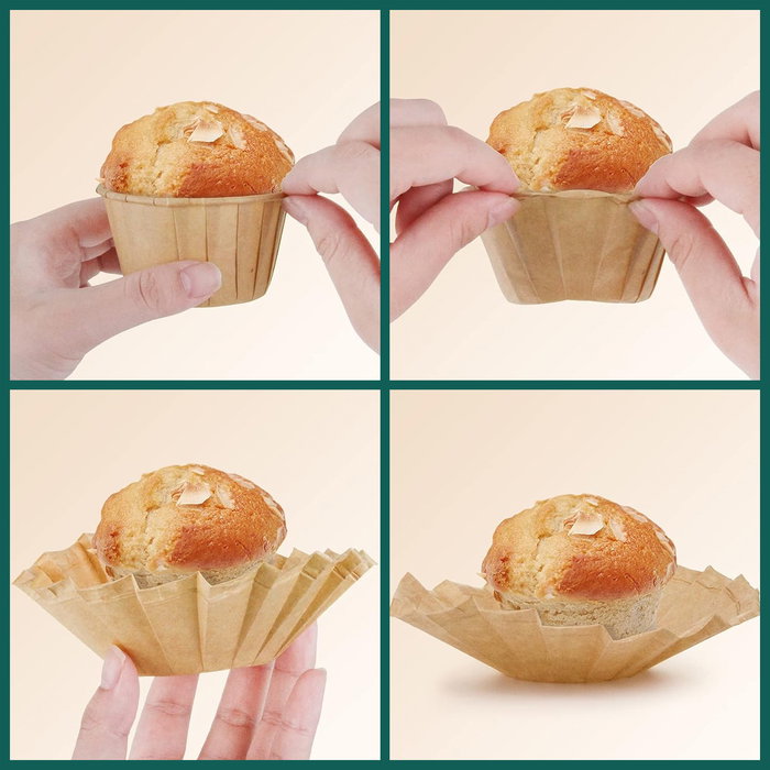 Algon Set 50 Moldes Horno Papel 5 x 4 cm (36 Unidades)