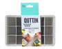Quttin Cubitera Flexible de Silicona para 15 Cubitos de Hielo Medidas 18.2x11.5x3.5 cm (24 Unidades)