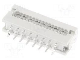 HARTING Conector IDC SEK de 16 pines para datos, montaje THT recto