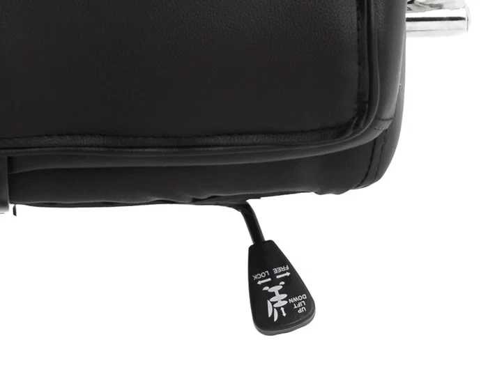 Q-connect Silla de Dirección Vero NA Simil Piel Base Metálica Ruedas Premium Negro Ancho 63 cm x Profundidad 70 cm x Altura 116-124 cm