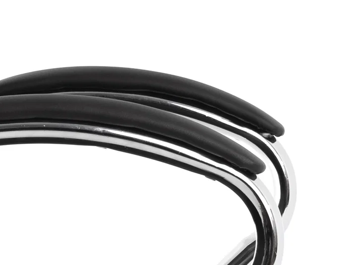 Q-connect Silla de Dirección Vero NA Simil Piel Base Metálica Ruedas Premium Negro Ancho 63 cm x Profundidad 70 cm x Altura 116-124 cm