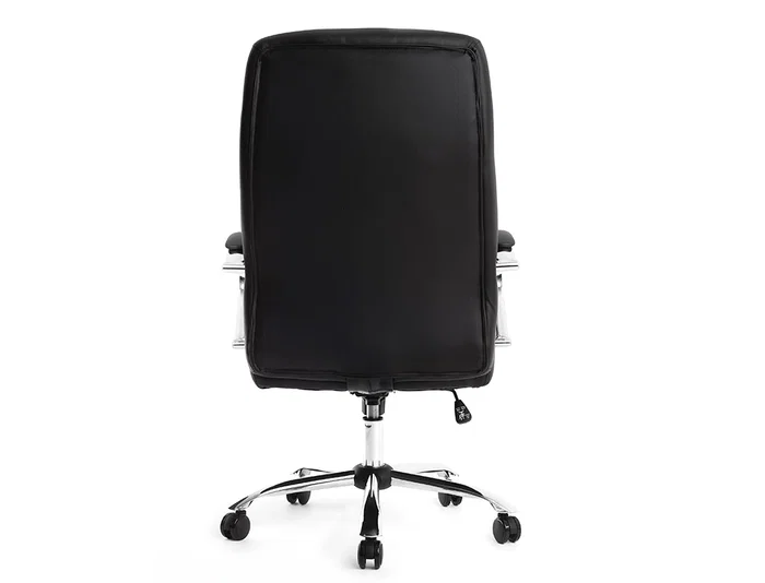 Q-connect Silla de Dirección Vero NA Simil Piel Base Metálica Ruedas Premium Negro Ancho 63 cm x Profundidad 70 cm x Altura 116-124 cm