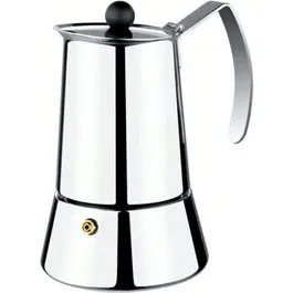 Monix Cafetera Italiana M630010 para 10 Tazas, Acero Inoxidable
