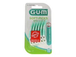 GUM Cepillo Interdental Soft Picks Regular, Paquete de 60 unidades, Verde