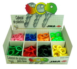 JMA Llavero de Plástico con Aro Colores Surtidos