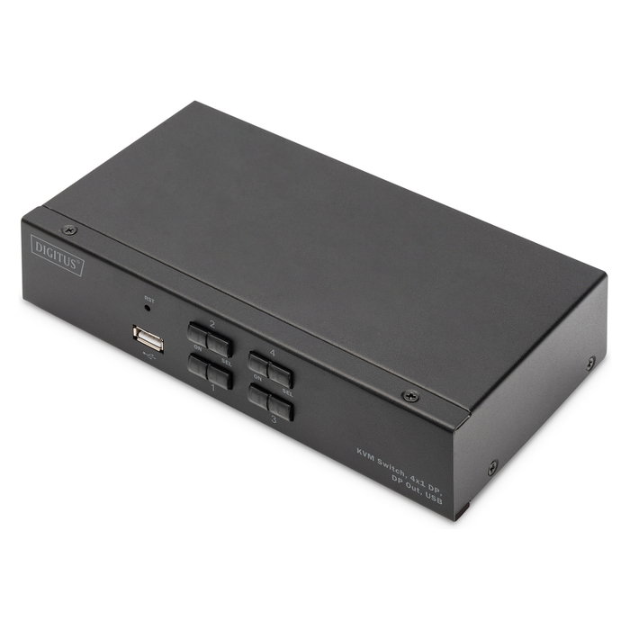 Digitus DS-12891 KVM Switch 4x1 DisplayPort 4K @ 60Hz Negro Digitus DS-12891 KVM Switch 4x1 DisplayPort 4K @ 60Hz Negro