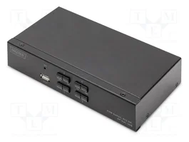 Digitus DS-12891 KVM Switch 4x1 DisplayPort 4K @ 60Hz Negro