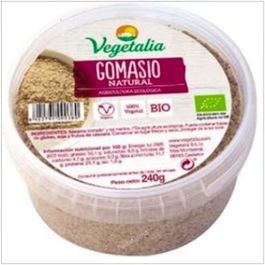 Vegetalia Gomasio Bio 240g - Sésamo Tostado y Sal Marina Ecológico, Sin Gluten, Vegano, Sin Lactosa, Sin Azúcar