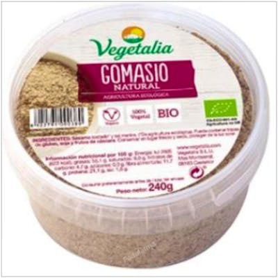 Vegetalia Gomasio Bio 240g - Sésamo Tostado y Sal Marina Ecológico, Sin Gluten, Vegano, Sin Lactosa, Sin Azúcar Vegetalia Gomasio Bio 240g - Sésamo Tostado y Sal Marina Ecológico, Sin Gluten, Vegano, Sin Lactosa, Sin Azúcar
