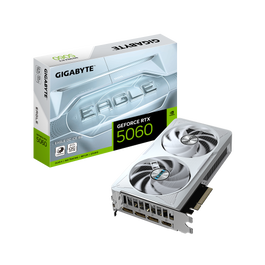 Gigabyte Tarjeta Gráfica GeForce RTX 5060 EAGLE OC ICE 8G - 8GB GDDR7, PCI-E 5.0, GV-N5060EAGLEOC ICE-8GD
