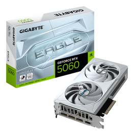 GIGABYTE Tarjeta Gráfica GeForce RTX 5060 EAGLE OC ICE 8G NVIDIA GV-N5060EAGLEOC ICE-8GD