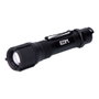 Edm Linterna Táctica Recargable Wolf X1 LED 550 lm, con Zoom, Batería Litio 800 mAh, USB-C, IP67 Sumergible, Aluminio, 5 W, Ø32x139 mm