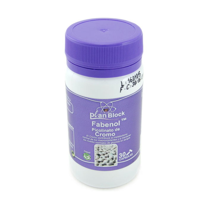 Planes Plan Block 30 cápsulas Fabenol Complemento Alimenticio con Cromo Planes Plan Block 30 cápsulas Fabenol Complemento Alimenticio con Cromo