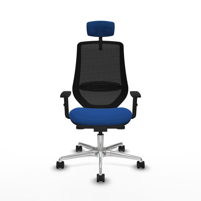 PIQUERAS Y CRESPO Silla de oficina Mardos con mecanismo Sincro/Traslack Azul y Negro