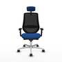 PIQUERAS Y CRESPO Silla de oficina Mardos con mecanismo Sincro/Traslack Azul y Negro