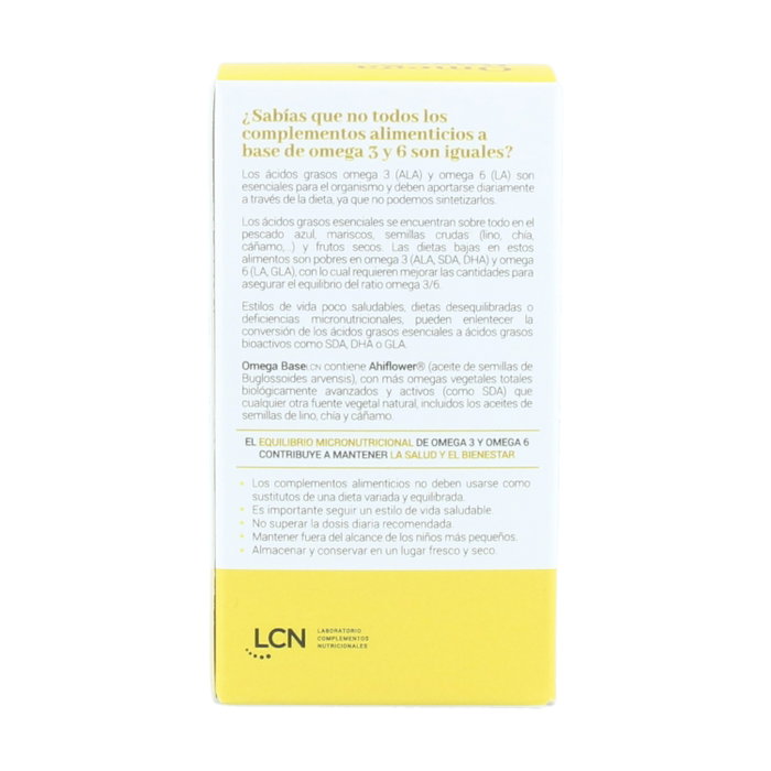 LCN Omega Base 120 cápsulas (Omega 3 y 6) LCN Omega Base 120 cápsulas (Omega 3 y 6)