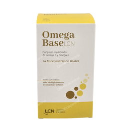 LCN Omega Base 120 Cápsulas - Suplemento de Omega 3 y Omega 6 para la Salud Cardiovascular y Cerebral