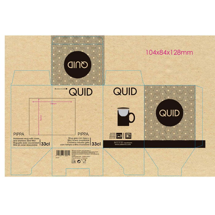 Mug Cerámico Surtido Pippa Quid 33 cL