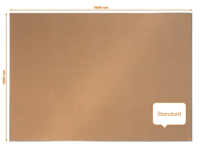 Nobo Tablero de anuncios de corcho con marco de aluminio 1500x1200 mm Nobo Tablero de anuncios de corcho con marco de aluminio 1500x1200 mm