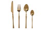 DKD Home Decor Cubertería Basicos Dorado Inox Set de 24 Piezas 1.5 x 15 x 3 cm