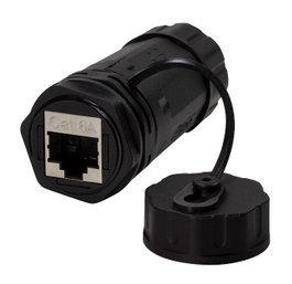 LOGON PROFESSIONAL Acoplador de Panel Cat.6A RJ45 IP68 para Exterior / Industrial con Gland, Modelo TWPGLAND84