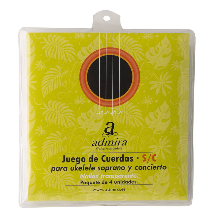 Juego de Cuerdas Admira para Ukelele Soprano y Concierto Ca500Uksc Nailon