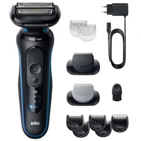 Braun Series 5 52-B1650S Afeitadora Eléctrica con Recortador Corporal y Barba, Carga Rápida 5 min, 50 min Uso Inalámbrico, Resistente al Agua 100% Braun Series 5 52-B1650S Afeitadora Eléctrica con Recortador Corporal y Barba, Carga Rápida 5 min, 50 min Uso Inalámbrico, Resistente al Agua 100%