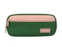 Liderpapel Estuche portatodo Duo 2 cremalleras verde militar
