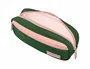 Liderpapel Estuche portatodo Duo 2 cremalleras verde militar