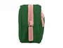 Liderpapel Estuche portatodo Duo 2 cremalleras verde militar
